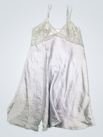 White Lace-Trimmed Nightgown