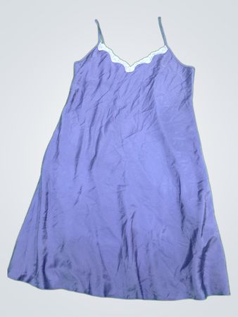 Purple Chemise with Lace Trim