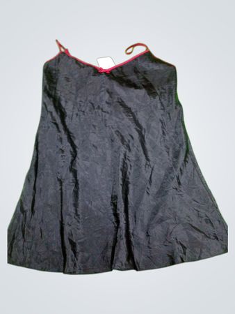 F&F Black Satin Slip Dress