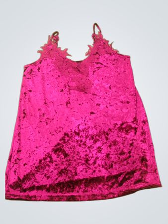 Pink Velvet Camisole