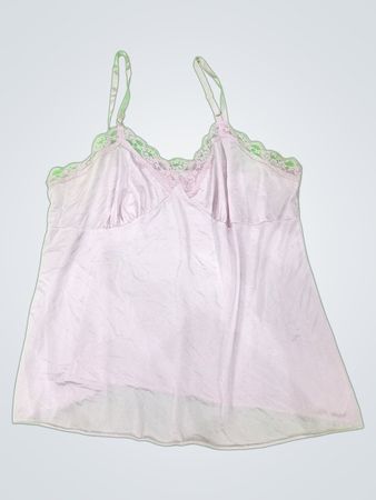 Pink Lace Trim Camisole