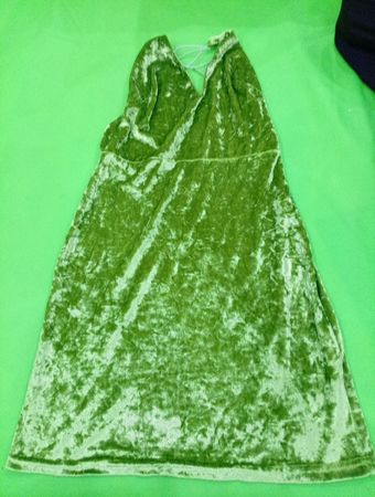 Green Velvet Dress