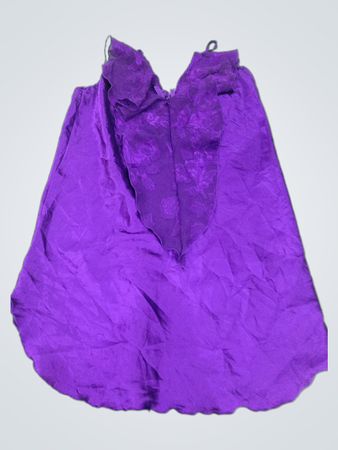 Purple Ruffled Spaghetti Strap Mini Dress