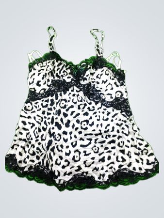 Unbranded Leopard Print Lace Cami Top