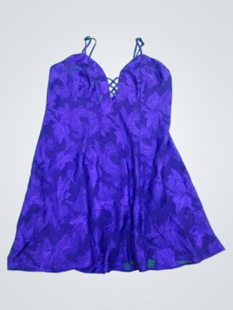 Purple Floral Chemise