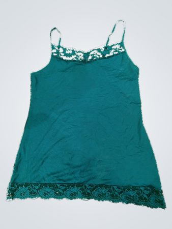 APT. Essentials Teal Lace Cami Top