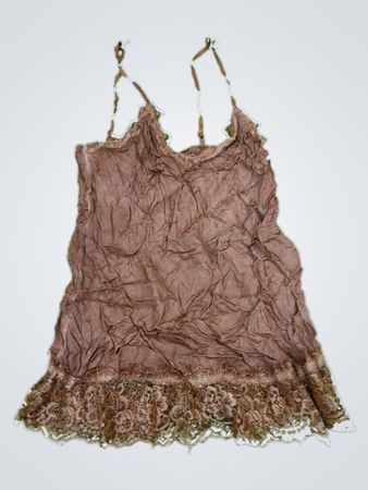 Brown Lace Trim Camisole