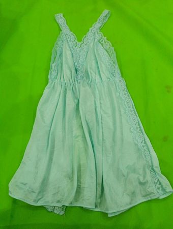 Light Blue Lace-Trimmed Chemise