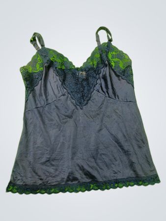 Gray Lace Trim Camisole