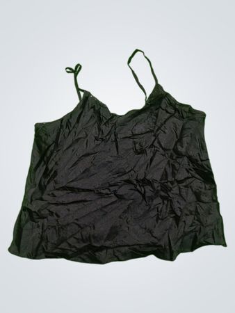 Black Satin Cami Top
