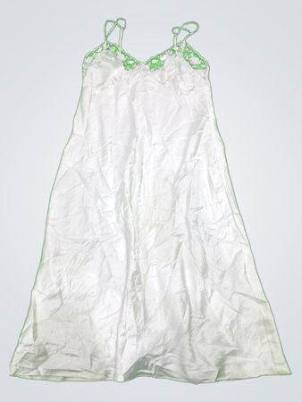 White Lace Trim Nightgown