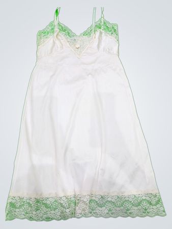 White Lace Trim Nightgown