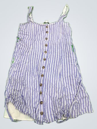 Blue and White Striped Tank Top