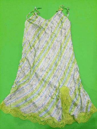 Green Floral Chemise
