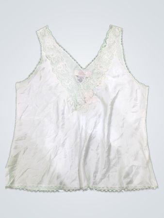 White Lace Trim Camisole