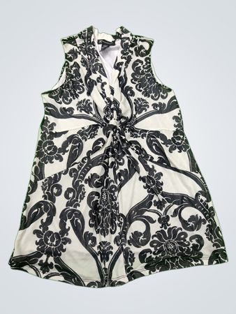 INC International Concepts Black and White Floral Dress