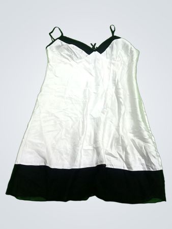 La Senza White Black Colorblock Cami Dress