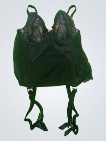Figleaves Black Lace Corset