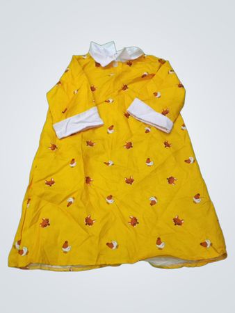 Yellow Chicken Print Pajama Shirt