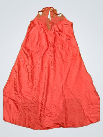 Pink Lace Halter Neck Dress