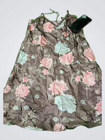 Brown Floral Dress