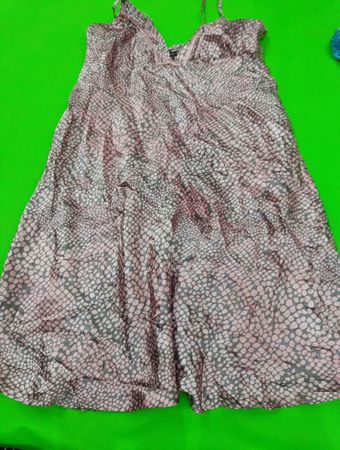 Indigo Sky Pink and Gray Snake Print Dress
