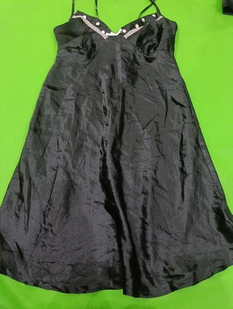 Black Satin Dress