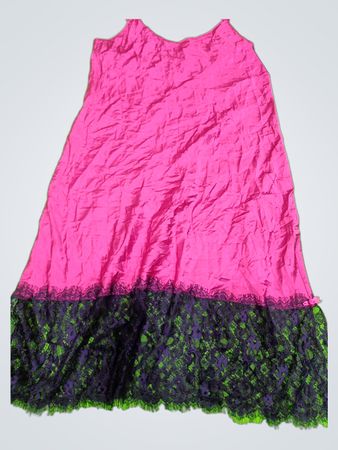 Marks & Spencer Pink Dress with Lace Hem