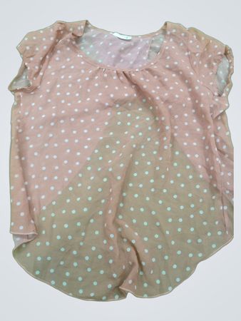 Pink Polka Dot Blouse