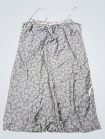 Gray Floral Pattern Dress