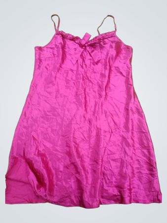 George Pink Satin Slip Dress