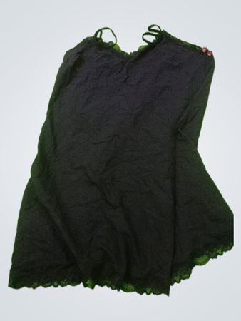 Black Lace Trimmed Top