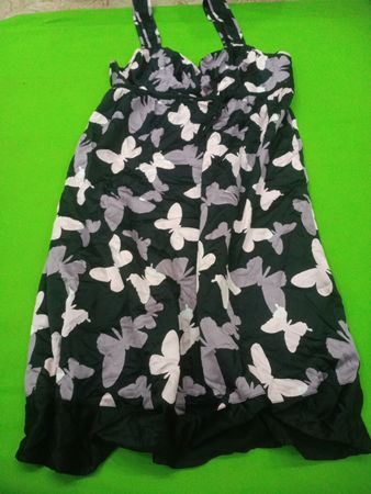 Black and White Butterfly Dress