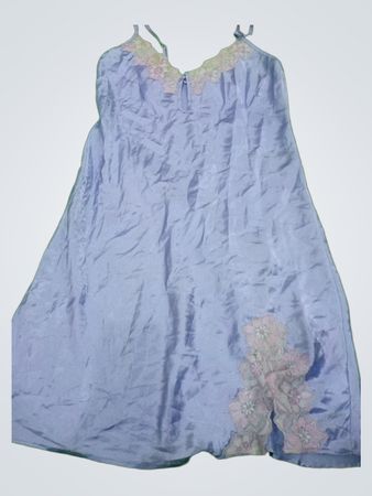 Enwie Light Blue Satin Slip Dress