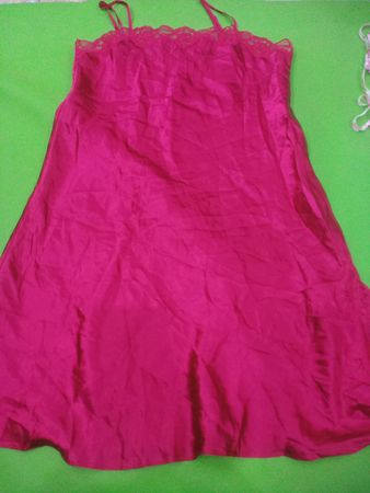 Pink Lace Trim Dress