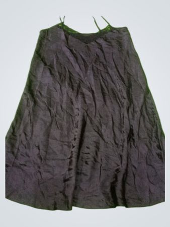 Matalan Black Lace Trim Skirt Size 14