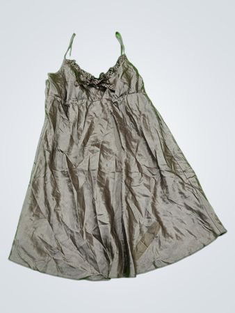 Gray Satin Nightgown
