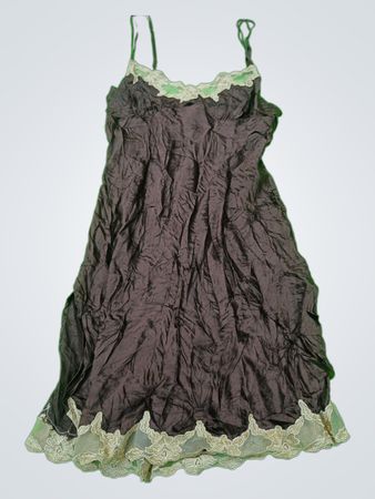 Gray Lace Trim Nightgown