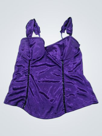 Purple Satin Chemise