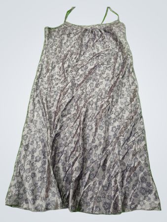 Gray Floral Pattern Dress