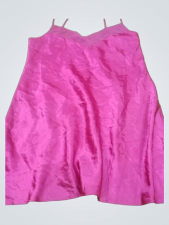 George Pink Satin Slip Dress UK 14