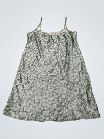 Gray Floral Dress