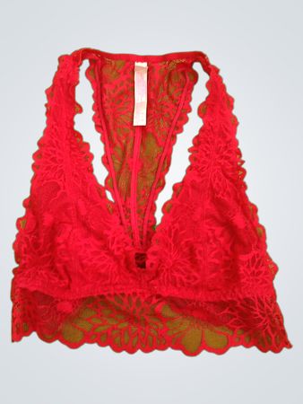 Victoria's Secret PINK Red Lace Bralette