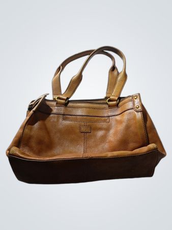 Fossil Leather Tote Bag