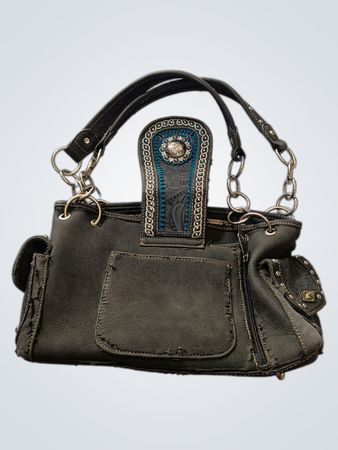 Montana West Black Leather Purse