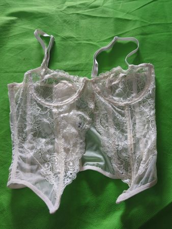 White Lace Corset Top