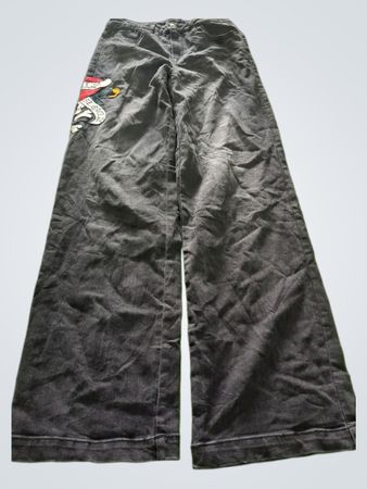 Ed Hardy Skull and Dragon Embroidered Jeans