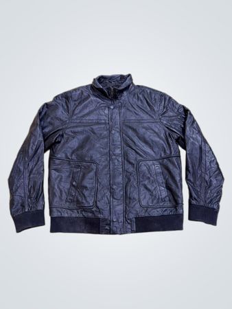 GNR Est. 1950 Leather Bomber Jacket