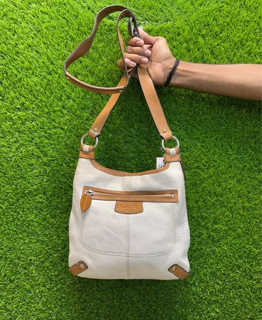 Coach White Leather Handbag