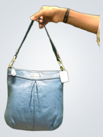 Blue Coach Handbag